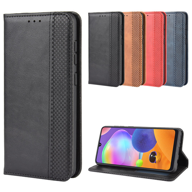 Suitable for Samsung A31 Mobile Phone Case Galaxy A71/A51 Leather Case Magnetic Flip Cover Protective Cover A11 Card A21