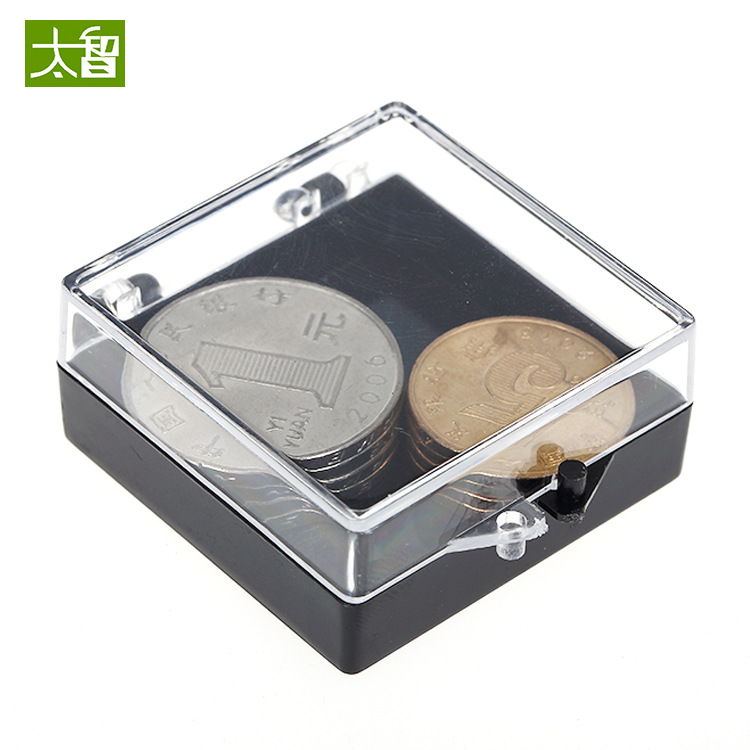 square transparent plastic badge