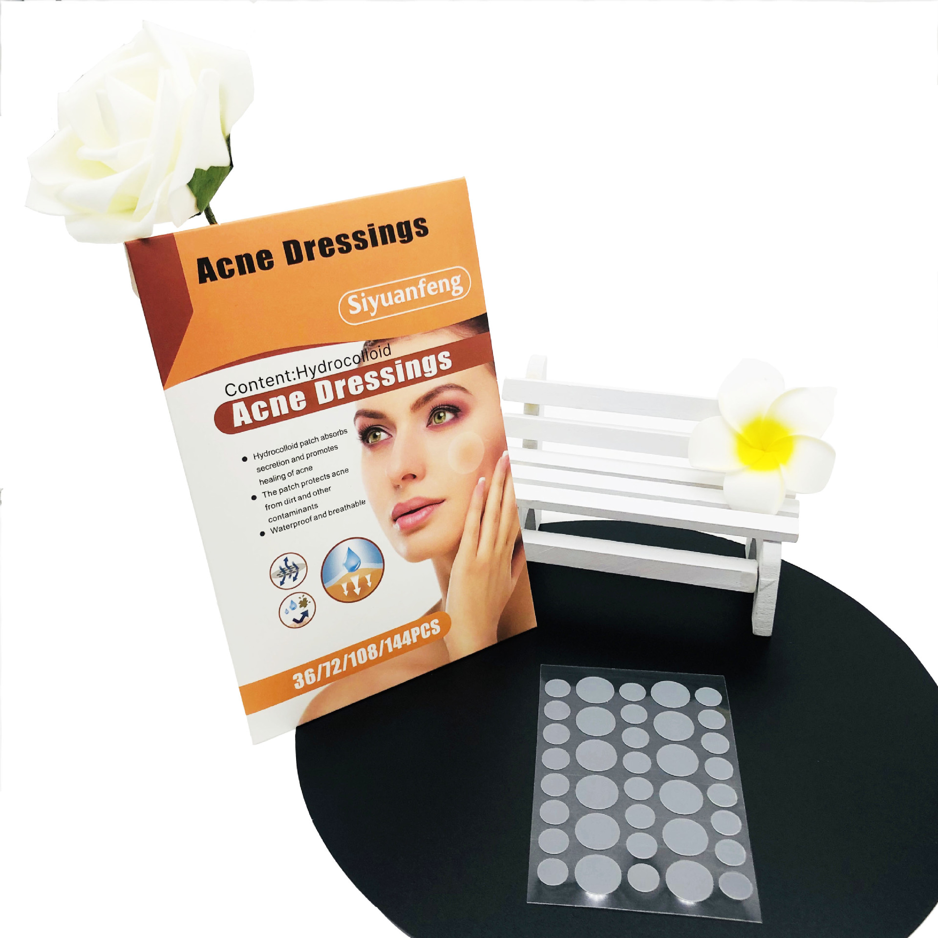 Factory direct supply transparent invisible beauty acne patch anti-acne concealer waterproof acne net acne covering patch cross-border hot sale 2