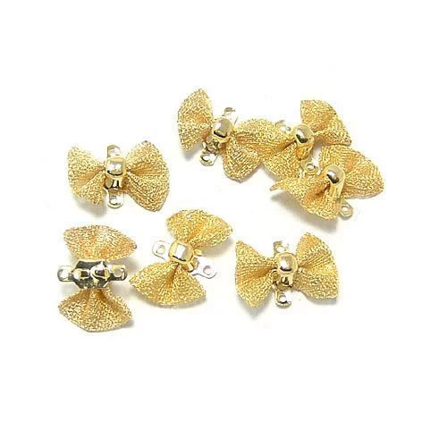 Ювелирные аксессуары DIY-металлический бант 13*9 мм (имитация золота с медным покрытием)