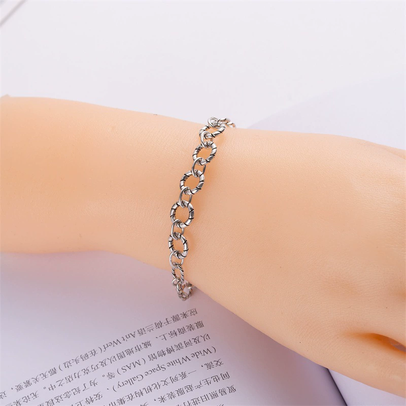 Летняя retro серебряная bracelet для мужчин и женщин, ювелирное изделие, образец серебра 925, простой и элегантный дизайн, прямые продажи с завода