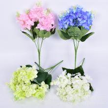 高仿真绣球花 植物墙装饰花 绣花 绢布花 婚庆仿真花 仿真风信子