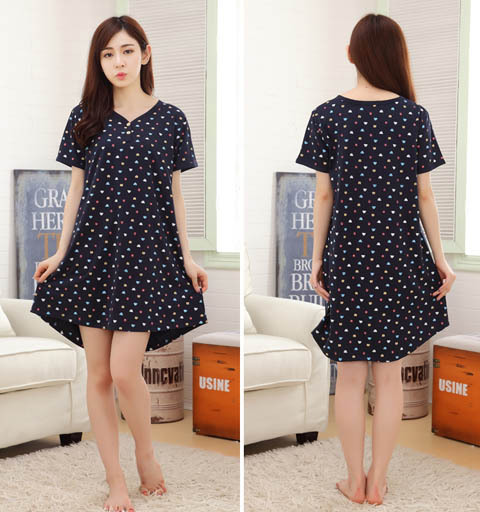 Pijamas de algodón modal estilo coreano de verano para mujer talla grande Princesa camisón pijamas de verano para mujer ropa de hogar para mujer