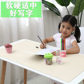 纯色超大鼠标垫办公商务电脑键盘硅胶软垫防滑护眼学生学习书桌垫