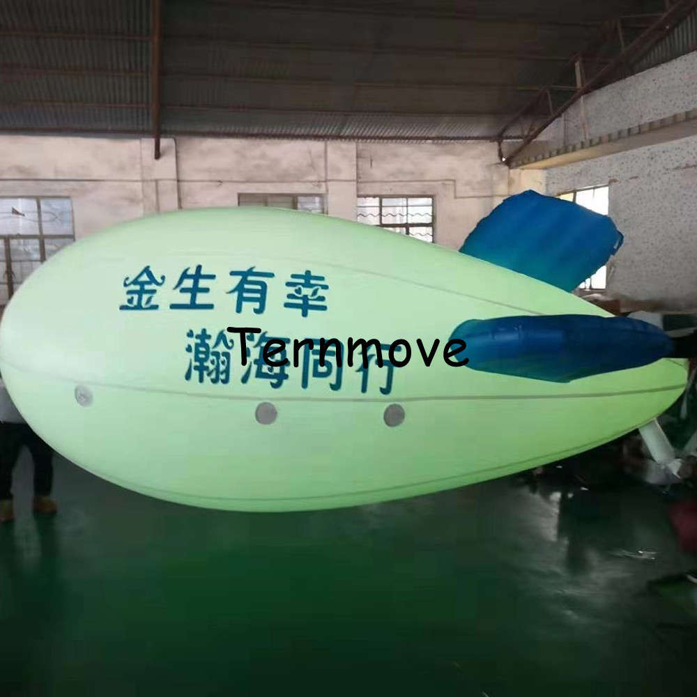 pvc充气氦气空飘飞艇广告创意户外活动升空飞艇发光升空飞艇气模