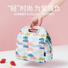 New type of heatable insulated bag, portable lunch bag with rice, large-capacity lunch box bag, aluminum foil thickened warm back milk bag
