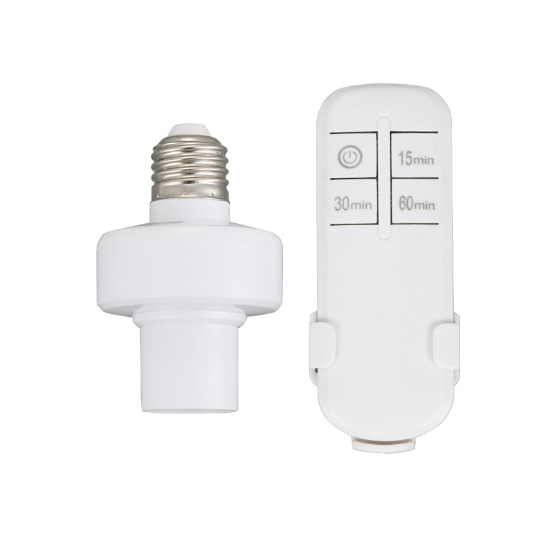 Inteligente de control Remoto E27 tornillo portalámparas de control remoto inalámbrico controlador de temporización hogar bombilla portalámparas interruptor
