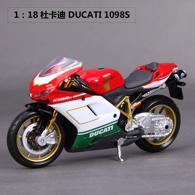 Ducati 1098S rojo y blanco