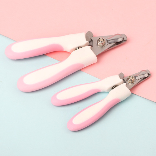 Pet Nail Clipper Dog Alloy Blade Scalp Tao Rabbit Ear Handle with File Cat Nail Clipper Supplies Wholesale