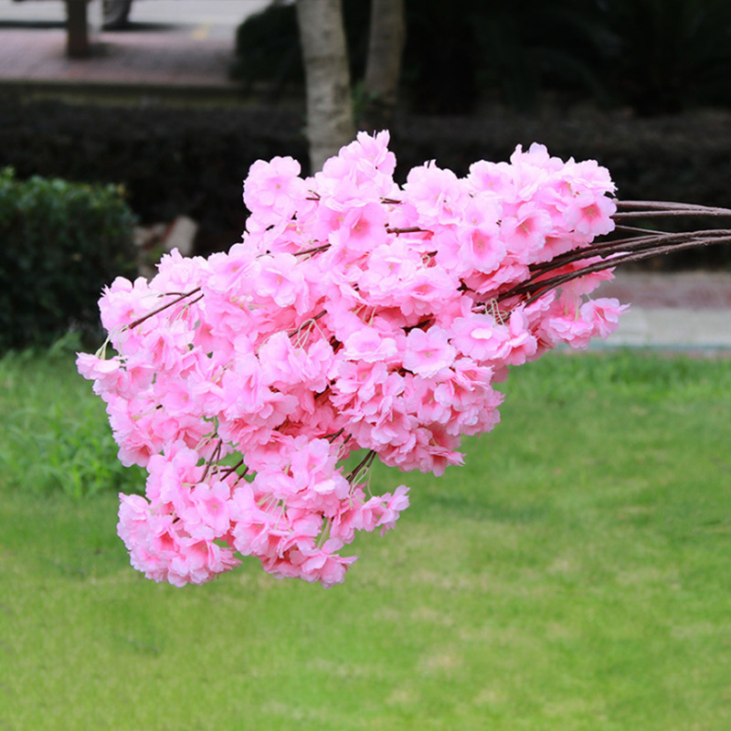婚庆樱花枝 影楼摄影装饰花婚庆道具假花梨花树枝 仿真樱花批