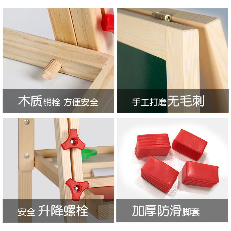 Tablero de dibujo para niños personalizado libre de polvo, pizarrón pequeño, tipo soporte, caballete magnético de doble cara para el hogar, tablero de escritura de graffiti para estudiantes de primaria