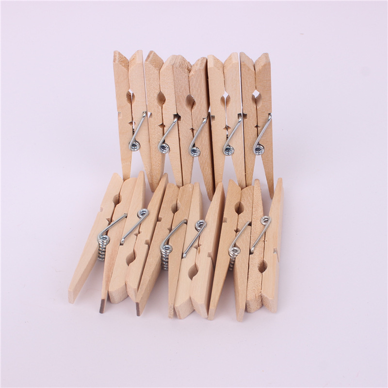 72mm gran clip de madera nota clip postal foto clip de pared DIY hogar foto decoración de la pared