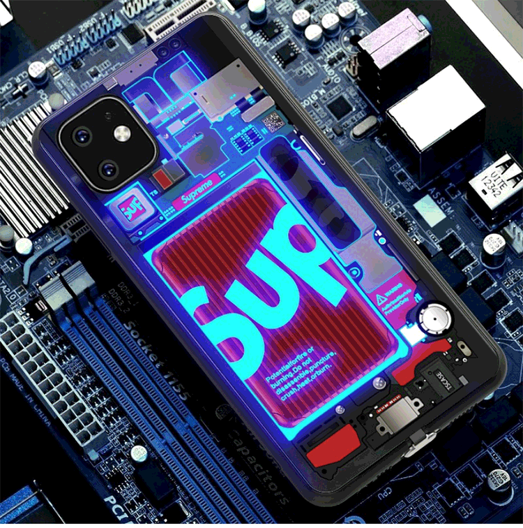 Suitable for Apple 13 Pro Phone Case, 16 Incoming Call Light-Up, iPhone 14 Violent Bear, 15 Pro Disassembly, 12 New Model, 17