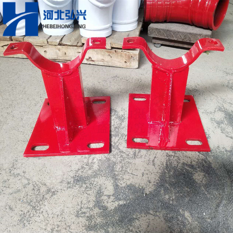 超高压泵管支架 DN125泵管U型支撑架 托架