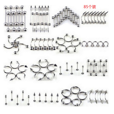 Dongguan Manufactor Body puncture Earrings Stainless steel 304 Men and women personality Trend Europe and America Cross border Electricity supplier customized