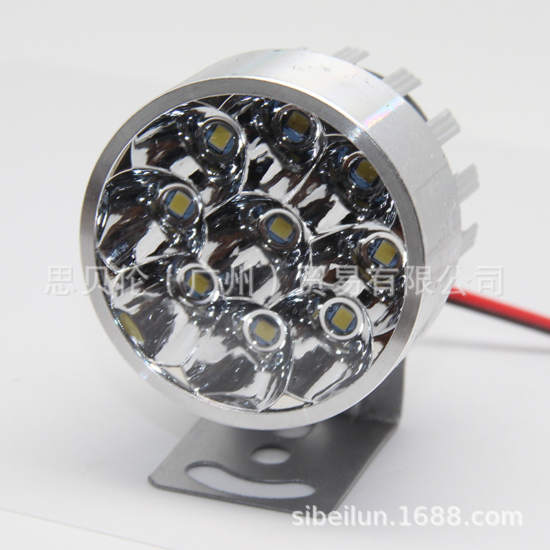 Motocicleta vehículo eléctrico de alta potencia nueve cuentas lámpara externa lámpara modificada lámpara LED9-bead 12-80V