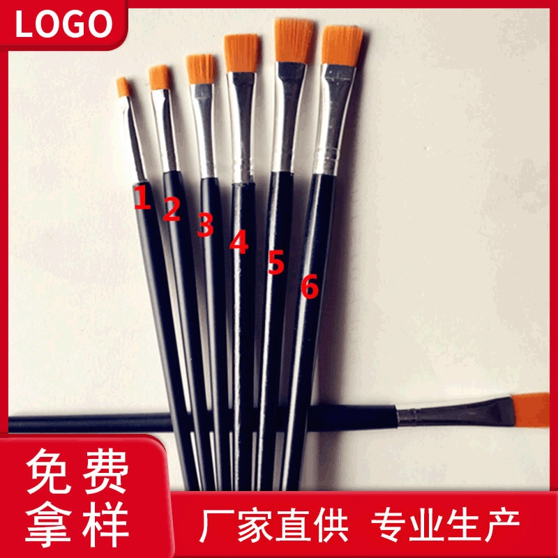 Прямые продажи покрасили ручку граффити, ручку строки, щетку масла, ручку крюка, следуя ручку, костюм щетки сочинительства нейлона