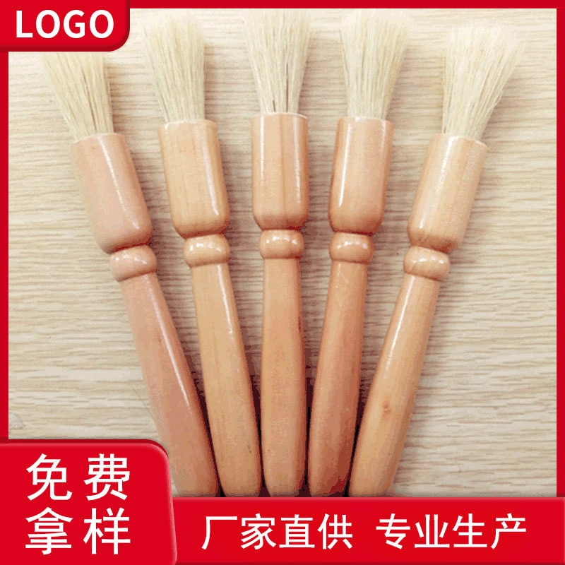 Кисть для чистки кофе Деревянная щетка для чистки кофейного порошка Кофемашина Кофемолка Чистящая щетка Щетка с круглой головкой