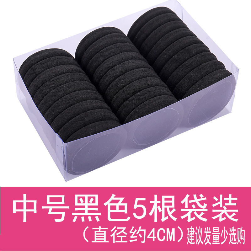 Estilo coreano accesorios para el cabello gran tamaño mediano Pequeño anillo de toalla alta elástica grande grueso anillo de pelo sin costura