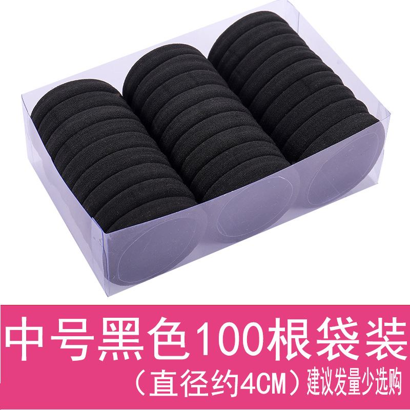 Estilo coreano accesorios para el cabello gran tamaño mediano Pequeño anillo de toalla alta elástica grande grueso anillo de pelo sin costura