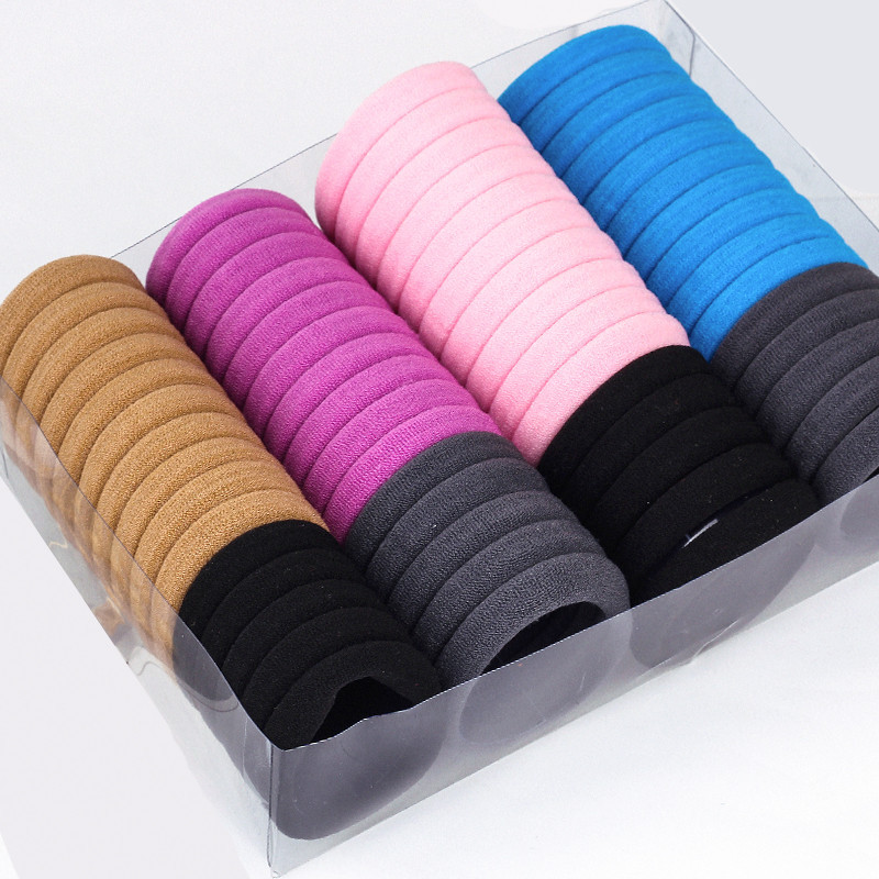 Estilo coreano accesorios para el cabello gran tamaño mediano Pequeño anillo de toalla alta elástica grande grueso anillo de pelo sin costura