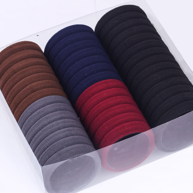 Estilo coreano accesorios para el cabello gran tamaño mediano Pequeño anillo de toalla alta elástica grande grueso anillo de pelo sin costura