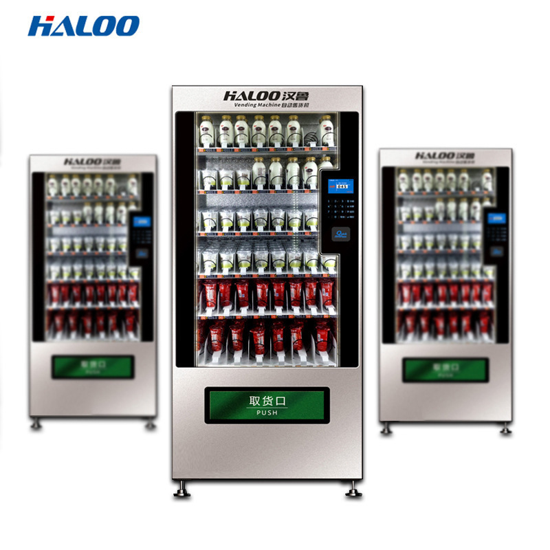 Hanlu marca nueva máquina expendedora de cigarrillos nuez de Betel venta al por menor de alimentos de interior y exterior de refrigeración de bebidas máquina expendedora de autoservicio