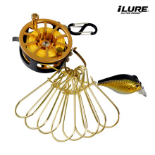 爱路亚日式伸缩带轮鱼锁 不锈钢活鱼扣 淡水海钓筏钓装备