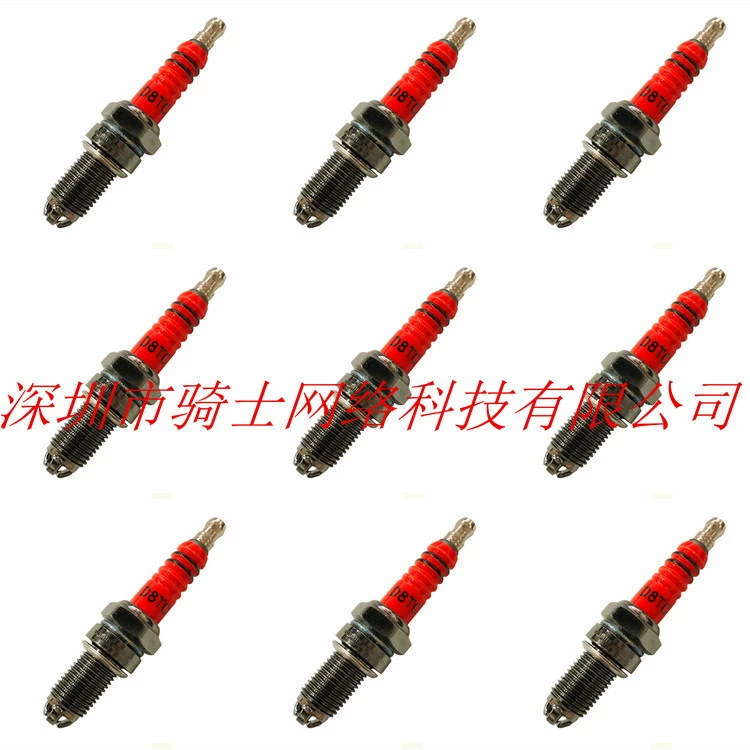 Свеча зажигания CG125, модифицированная, высокопроизводительная, 3-ступенчатая, с многоугловым зажиганием, красная, для мотоциклов, D8TC