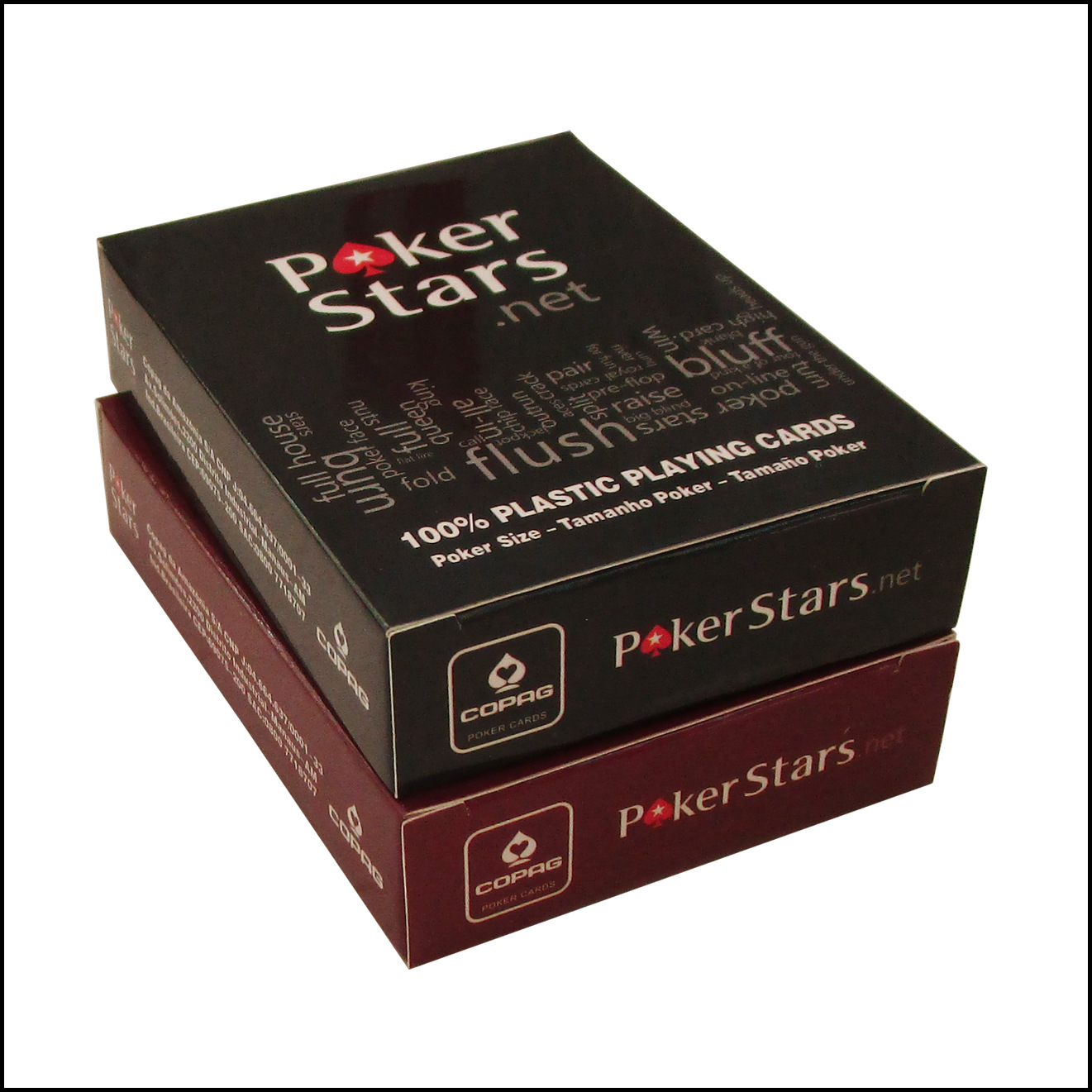 Plástico helado naipes de impresión lavable PVC poker rojo y negro dos colores opcional amarillo arena fina de plástico