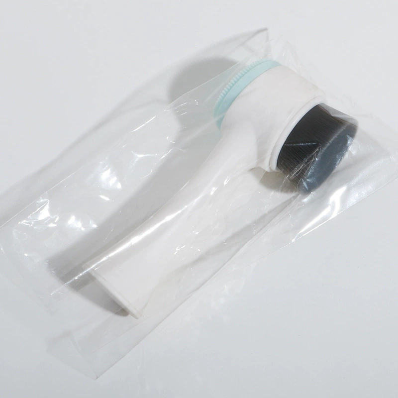Double-sided Silicone Nylon Cleansing Brush, Standable Facial Wash Brush, Soft Bristles