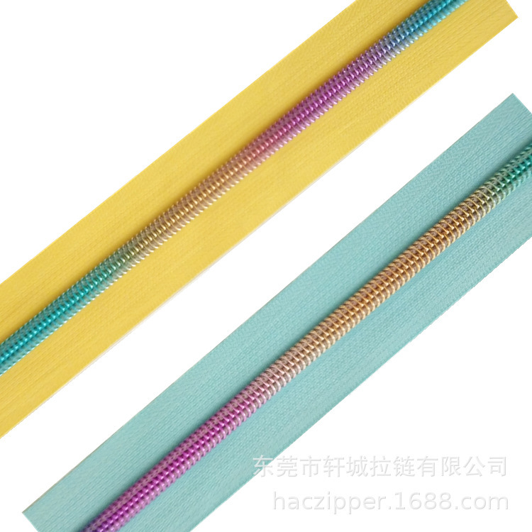 200 multi-color spot supply nylon colorful B zipper