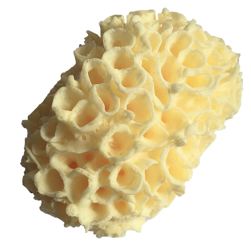 Esponja de baño hidrófila en forma de gota cepillo de baño de algodón de baño de panal cepillo de limpieza hidrófilo sin látex