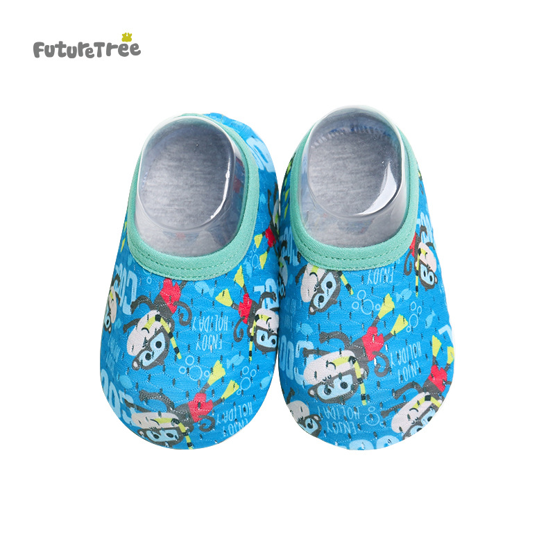 Primavera y verano piso calcetines nuevos niños infantiles antideslizante interior Niños y niñas bebé Niño Zapatos educación temprana zapatos calcetines de dibujos animados