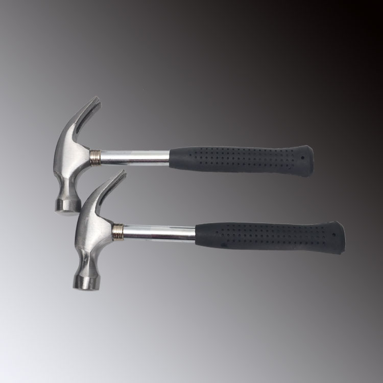 供应钢管手柄安全锤羊角锤家用锤子8oz起钉锤多功能锤子铁锤榔头