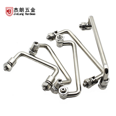 LS506折叠拉手U型工业机械设备把手304不锈钢工具箱活动提手碳钢