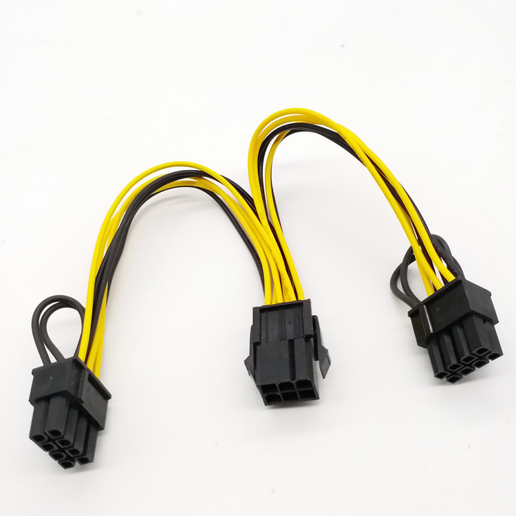 6Pin to Dual 8Pin Graphics Card Power Supply Cable 6P to Dual 8P Disassembly 6+2 Graphics Card Power Cable 6P to 8P One into Two 6Pin to Dual 8Pin Graphics Card Power Supply Cable 6P to Dual 8P Disassembly 6+2 Graphics Card Power Cable 6P to 8P One into Two