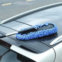 Car telescopic flat brush car mop water brush long handle dust duster car wash brush