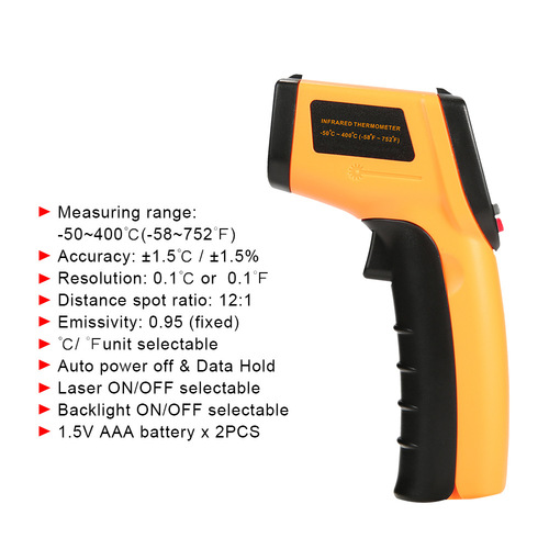 Biaozhi GM320 infrared thermometer industrial temperature gun thermometer Infrared Temperature