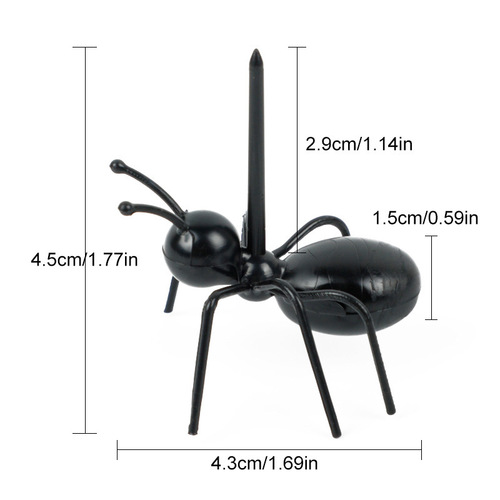 Plastic Ant Fork Ant Toothpick Luncheon Picks Ant Moving Dessert Fork Party Series Fruit Fork 12pc Pack