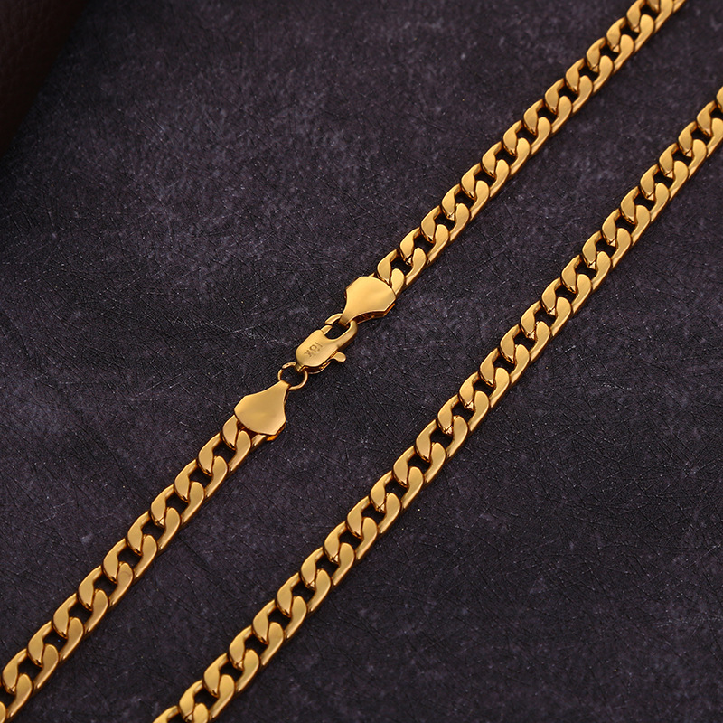 Heren figaro ketting verguld trendy halssieraad_voghion.com