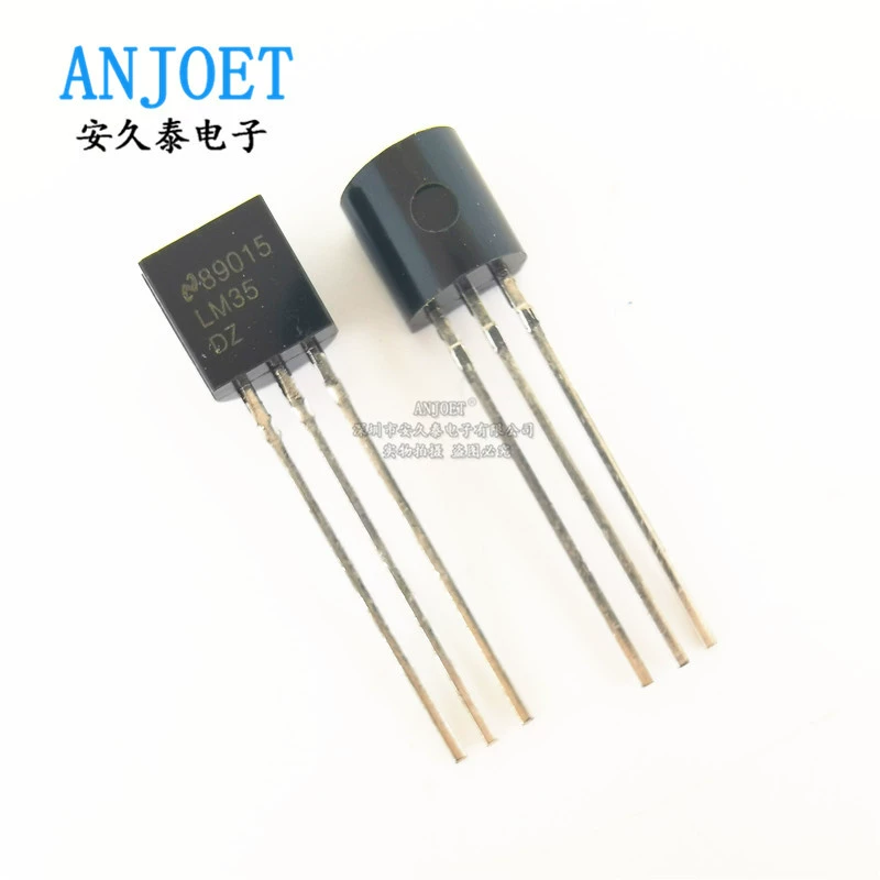 Датчик температуры LM35 TO-92 LM35DZ/NOPB, высокоточный чип-датчик температуры, прямое подключение, абсолютно новый