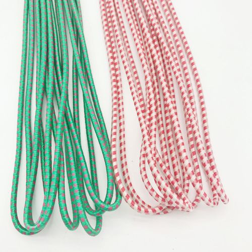 Colorful round elastic rope long round rubber band high elastic elastic belt rope with accessories thin jumping rubber band rope 2 yuan store