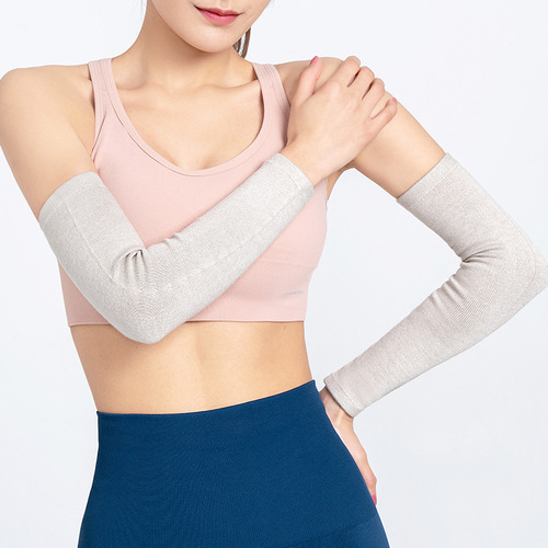 Cotton arm sleeves for men and women, long sleeves, spring and summer thin air-conditioned room wrist protectors, elbow protectors, arm joint warmer fake sleeves
