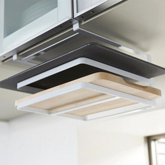Kitchen storage rack wall-mounted punch-free chopping board rack cutting board rack chopping board rack under cabinet hanging storage rack pot lid rack