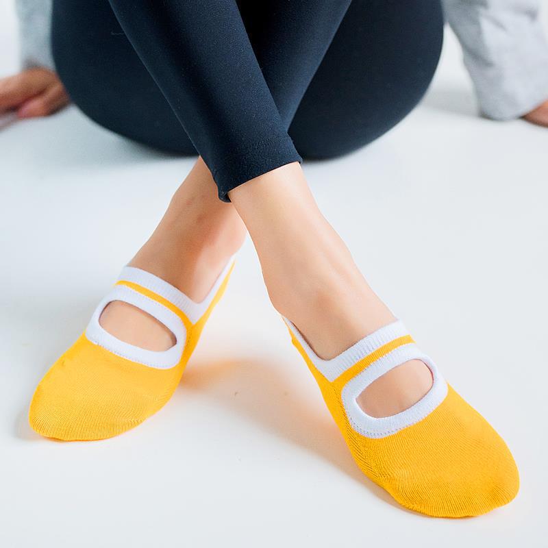 [Factory Wholesale] Large Size Yoga Socks Children Yoga Sports Dance Backless Non-slip Gym Indoor Floor