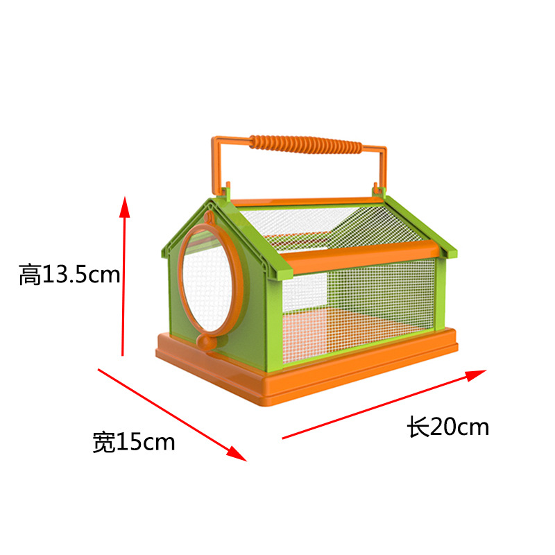 Children's hand -lifted butterfly cage folding insect observation…