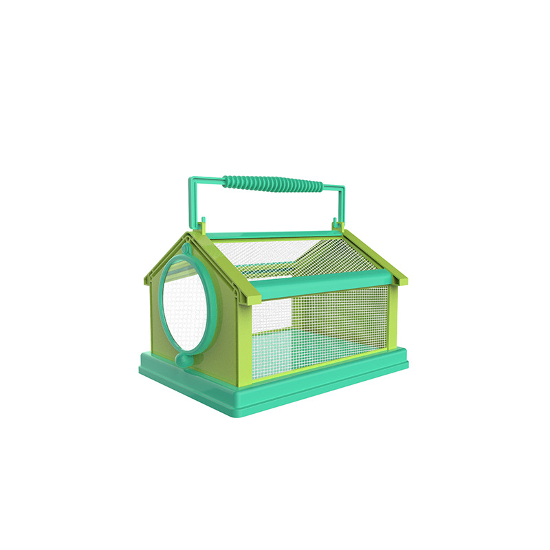 Children's hand -lifted butterfly cage folding insect observation…