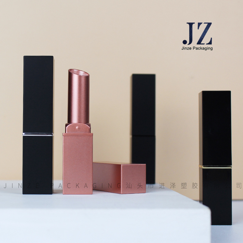 进泽 细长方形斜口11.1mm口红唇膏管 卡扣/磁扣两种配合 热灌直灌