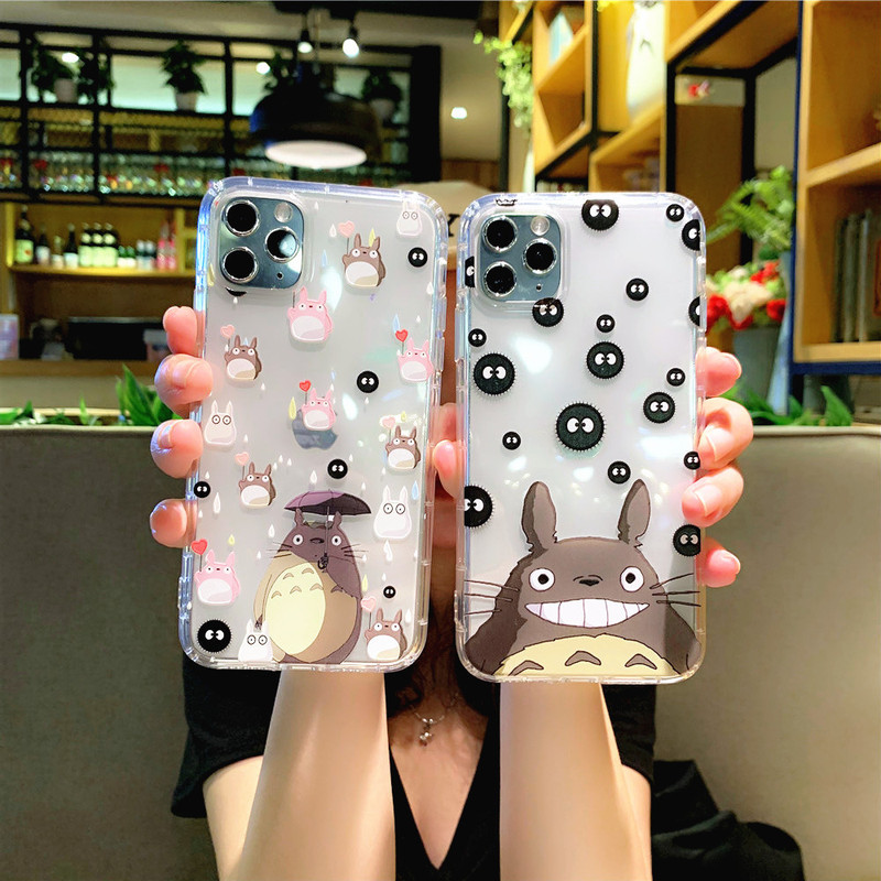 Totoro for Apple 11 Phone Case 13 Cute Cartoon iPhone14 Silicone Couple 15promax for Men and Women